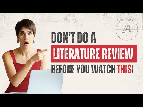 Don't do a literature review before you watch this!