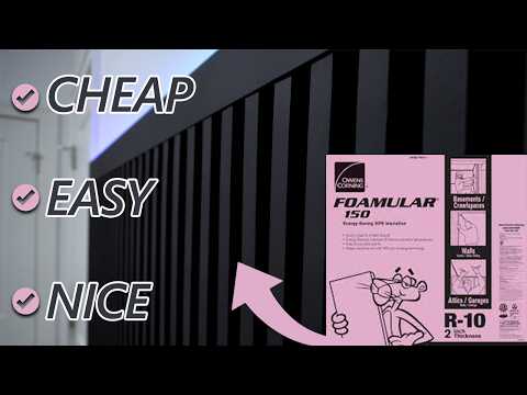 The Simplest Foam Slat Wall