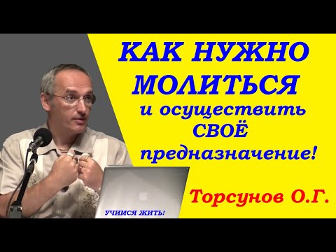 Торсунов О.Г. Как нужно молиться и осуществить своё предназначение. Учимся жить.