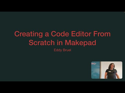 Building a Code Editor from Scratch in Makepad - Eddy Bruël - July 11 2023