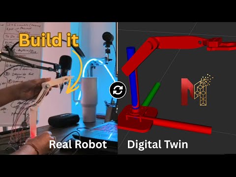 ROS 2 Tutorial: Build a 3-DOF Robotic Arm Digital Twin (Hardware + Simulation) Step-by-Step