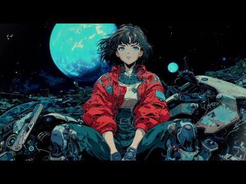 1985   Lunar terminator // Synthwave, Retrowave, Outrun, Cyberpunk, Chillwave