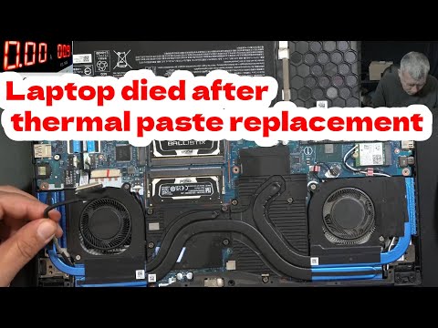 Acer Predator Triton 300 - Customer replaced the thermal paste and the laptop died, what went wrong?