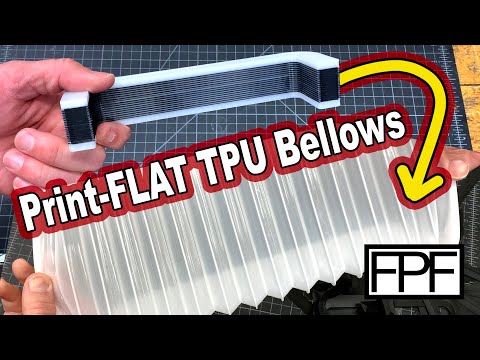 3D Printed TPU Bellows with PLA Interface Layers - Prints Flat!