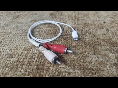 Lightning to RCA | iPhone to woofer system connector cable