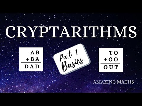 CRYPTARITHMS - Basics - Find Unknown Numbers - Grade 8 - Amazing Maths
