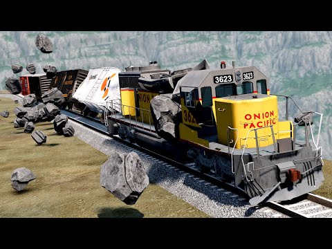 Rockslide Crashes 9 | BeamNG.drive