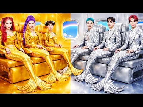 Altın vs Gümüş! Huntrix vs Saja Boys Deniz Kızına Dönüşüyor! KPop Demon Hunters Uçakta!