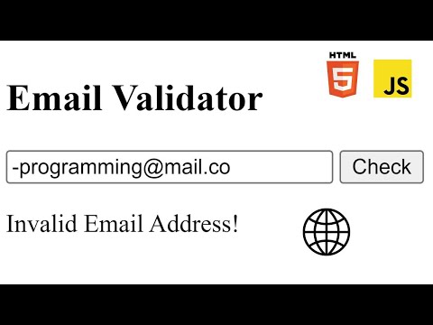 Email Validation on Website Through JavaScript | Hindi