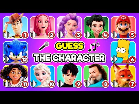 Guess the Movie Characters by the Song and Voice 🎤