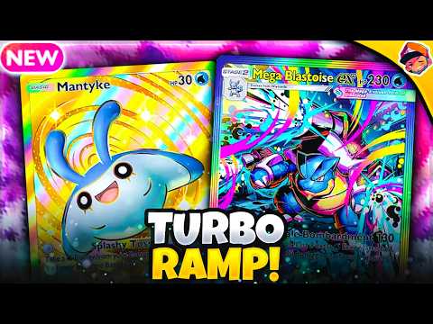 Mega Blastoise EX Ramps Turn 2!