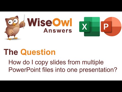 Wise Owl Answers - How do I copy slides from multiple PowerPoint files into one presentation in VBA?