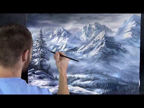 Snowy Mountains | Paint with Kevin ®