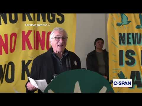 Robert De Niro Speaks Out Against Donald Trump at No Kings Event