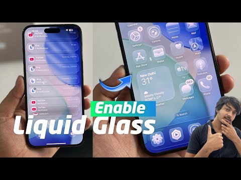 How To Enable Liquid Glass Look in iPhone | How To Turn On Transparent Screen in iPhone |