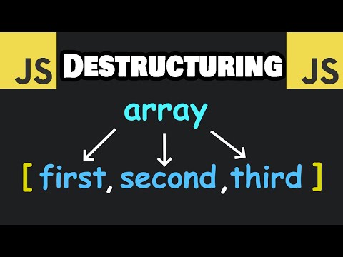 JavaScript DESTRUCTURING in 8 minutes! 💥