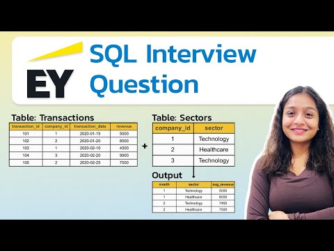 EY SQL Interview Question | Medium-level