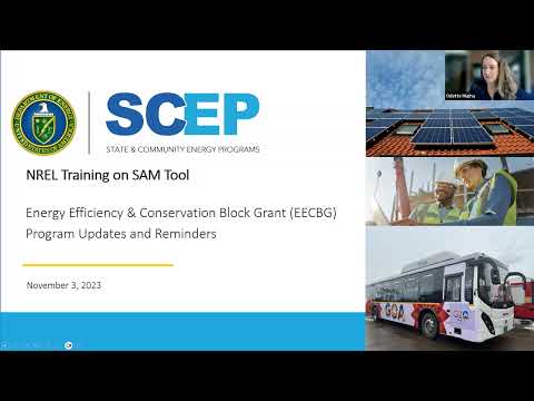 System Advisor Model (SAM) & PVWatts Training