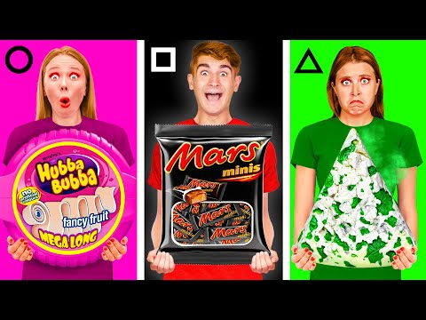 Геометрический Челлендж с Едой | Удивительные Кулинарные Лайфхаки с BaRaDa Challenge