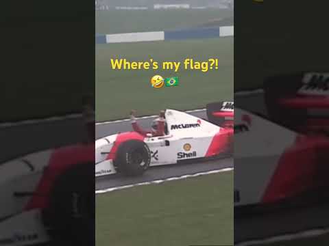 Senna: Where is my flag?! 😮🇧🇷 #formula1 #senna #shorts #f1