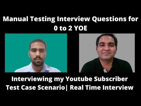 Manual Testing Interview Questions for 0-2 Years | Software Testing interview questions and answers