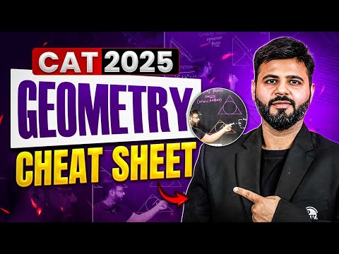 CAT 2025 Geometry Cheat Sheet | Last-Minute Geometry Revision | Rahul Sir