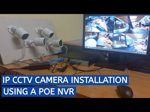 How to install network IP CCTV cameras using POE NVR