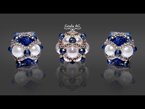 Beaded Beads for Earrings,Pendants,Bracelets DIY Jewelry Making How to make Tutorial Step by Step