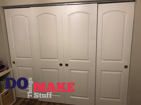 DIY Sliding Closet Doors, Easy Do It Yourself