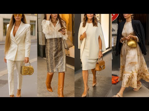 TRENDIEST FALL LOOKS INSPIRED BY MILAN FASHIONISTAS ๐ฎ๐น TIMELESS OUTFITS FASHION 2025 | ELEGANT STYLE