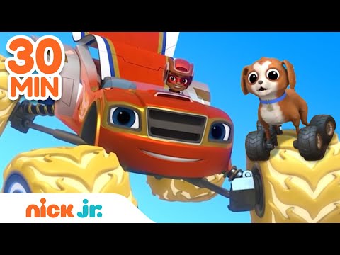 Blaze & AJ Rescue Animals! 🐯 w/ Gabby & Watts | 30 Minute Compilation | Nick Jr.