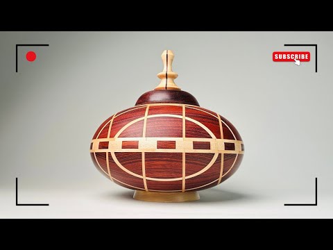 Making a Stunning Red Checkered Woodturning Block