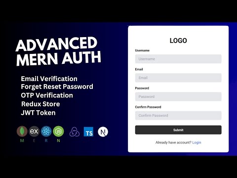 Advanced MERN Authentication: Email Verification, OTP, Forget Reset- All You Need!