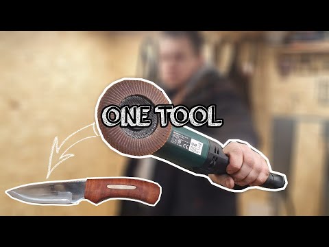 Knife Making with just an Angle Grinder (ONLY)
