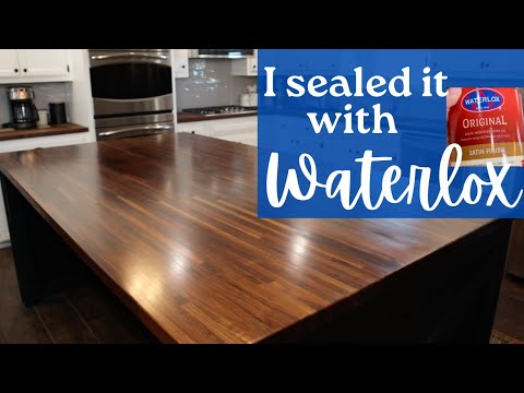 I sealed my Butcher Block Countertop using Waterlox.
