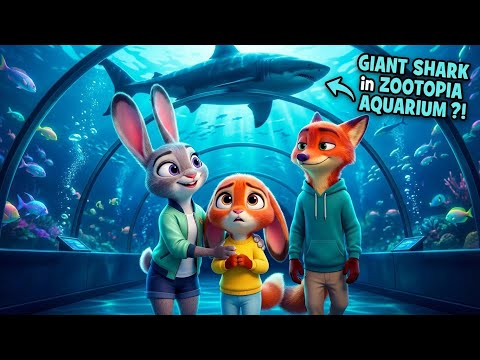 Zootopia Aquarium Adventure 🐠 | Judy, Nick & Baby Fiin Face the Big Ocean