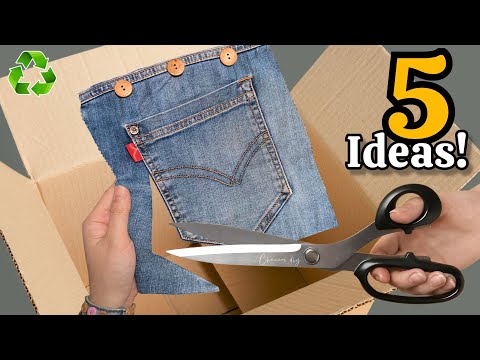 Transforming Cardboard, Old Jean & Fabric Scraps 😱♻️ 5 GENIUS Recycling Ideas That Will Amaze You!