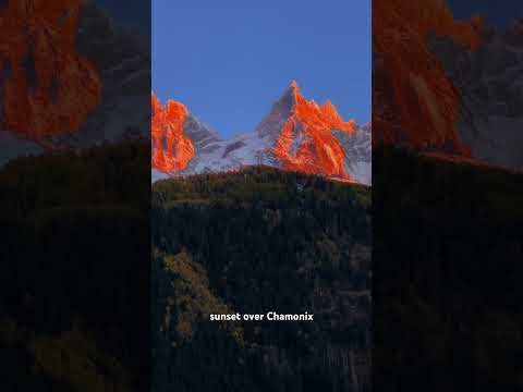 Sunset over Chamonix #chamonix #sunset #outdoor