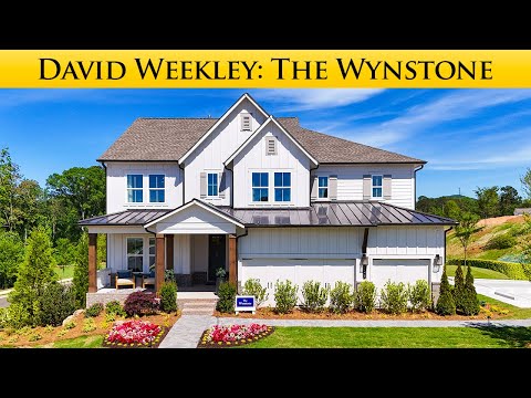 TOUR The Wynstone Plan by David Weekley Homes in Havencroft | Woodstock GA New Homes For Sale
