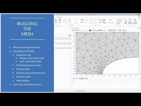 How to Build a Mesh in COMSOL Multiphysics®