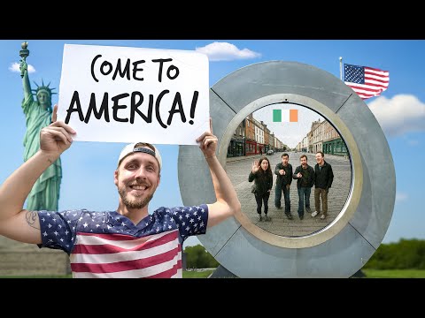 Asking Foreigners at the Portal to Come to AMERICA
