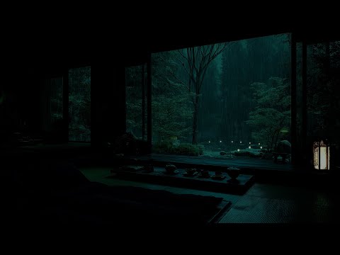Rain Sounds in a Tranquil Garden(No Ads) 🌧 | For Deep Sleep & Relaxation