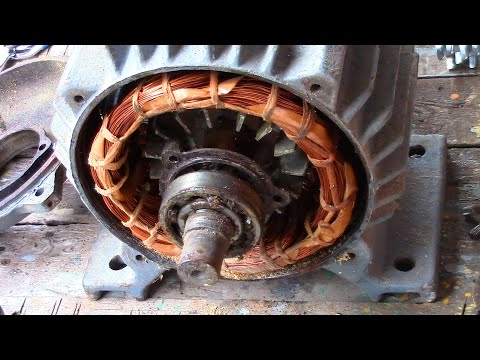 Разборка советского электродвигателя. Ускоренная версия.