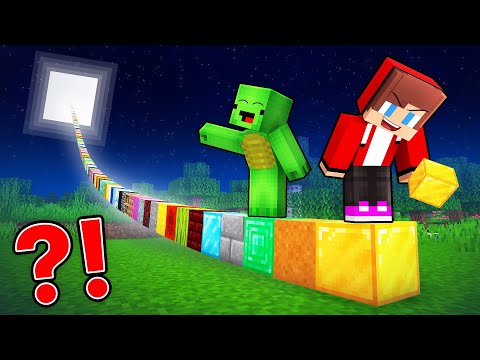 Mikey and JJ Place 1 Billion Blocks in Minecraft (Maizen)