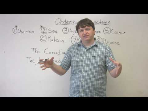 Order of Adjectives in English