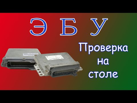 Checking the engine control unit (ECU) on the bench