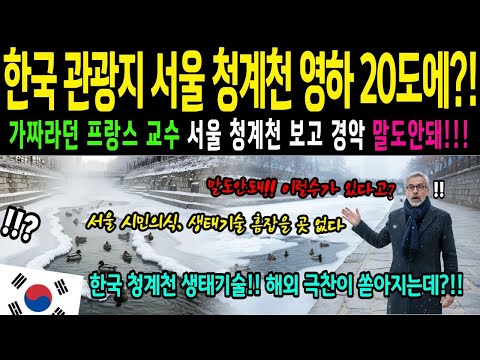 [해외감동사연] 한국 관광지 서울 청계천 영하 20도에! 서울,청계천,해외감동사연,해외감동,해외반응,감동실화,스토리,감동사연