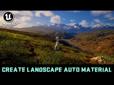 Create Open World Landscape Auto Material -  Unreal Engine 5 Complete Tutorial