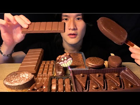 SUB) Dipped in Chocolate! 🍫 Chocolate Desserts, Chocolate Cake & Ice Cream | MUKBANG ASMR