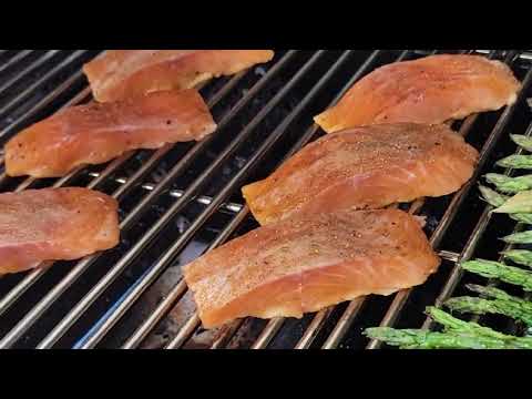 grilled honey glazed salmon